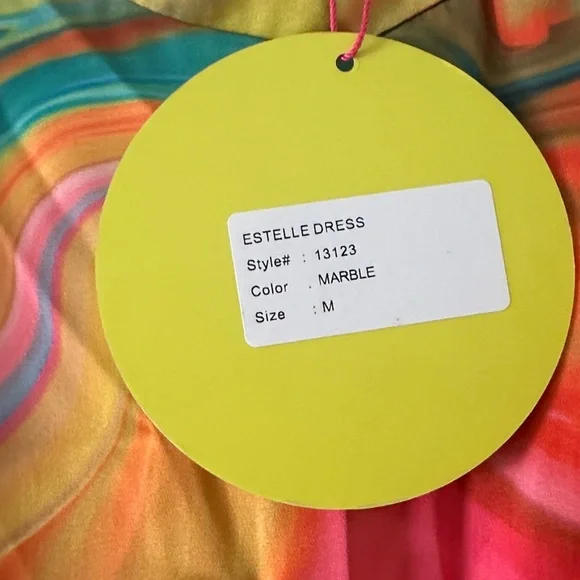 NWT Alden Adair - Psychedelic Colorful Sleeveless Silk Maxi Dress - Picture 5 of 6